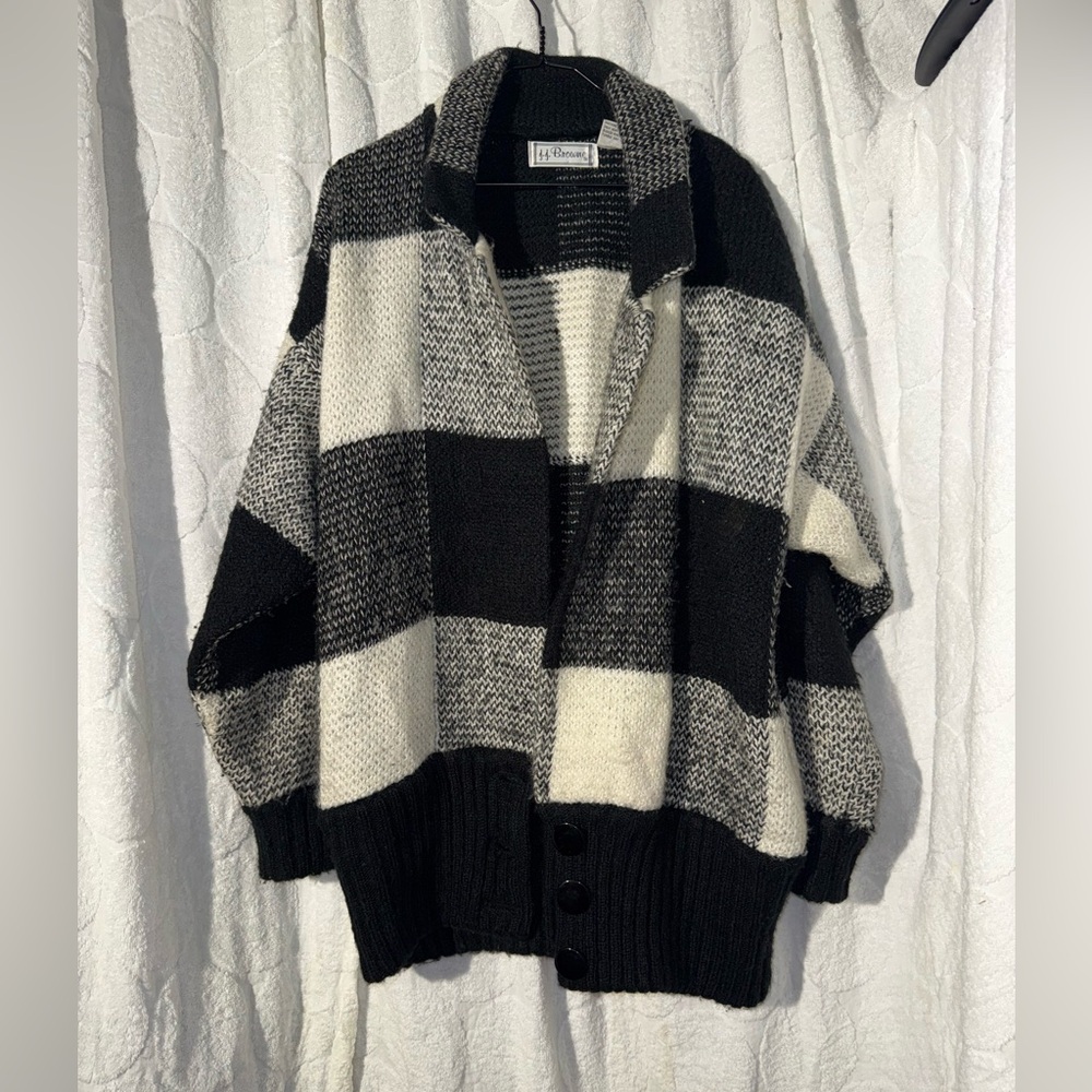 J.J Browne Black and White Plaid Women's Blazer